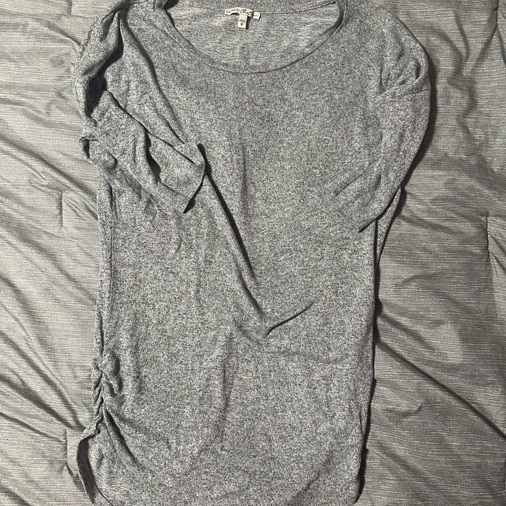 Express Heather Gray Knit Top